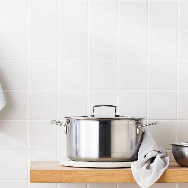 3-ply Stainless Steel Deep Casserole image number 6